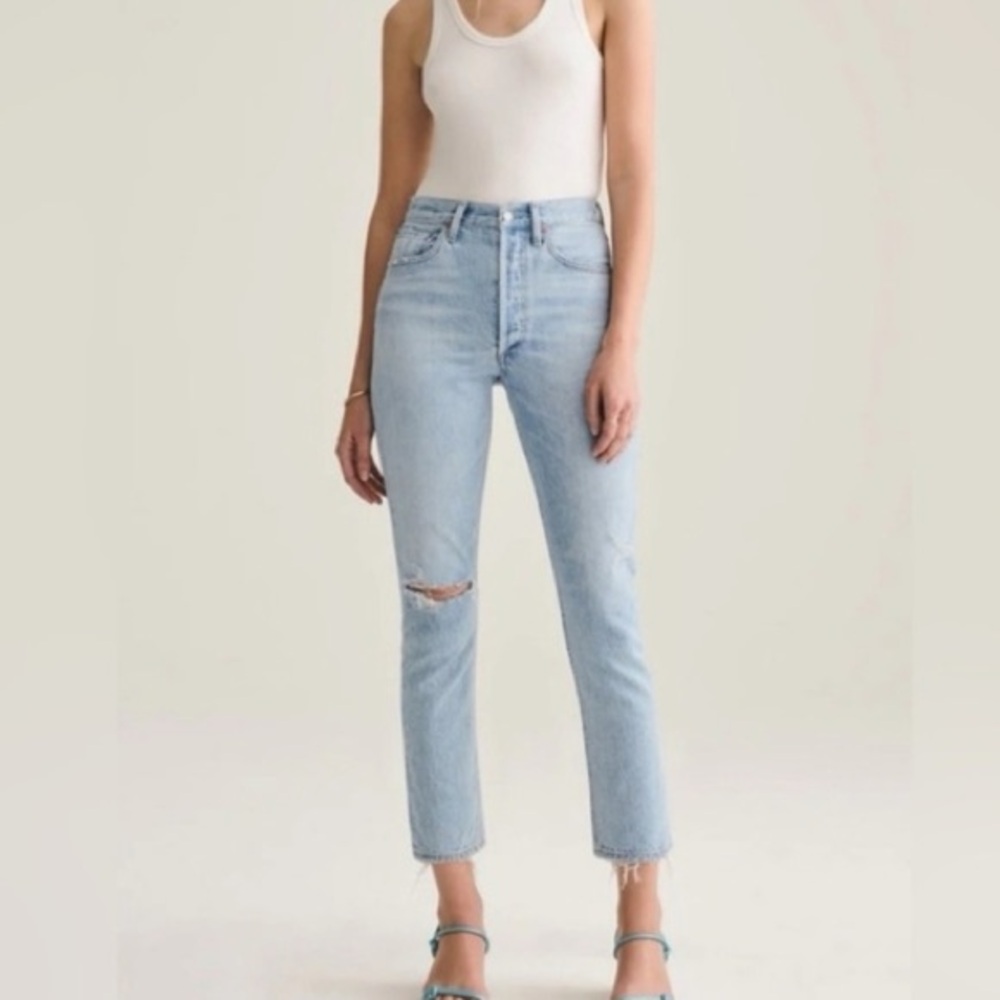 AGOLDE Riley High Rise Straight Crop Jean 29